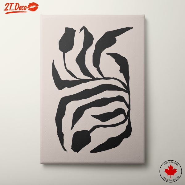Abstract Botanical Leaf Design for Modern Spaces