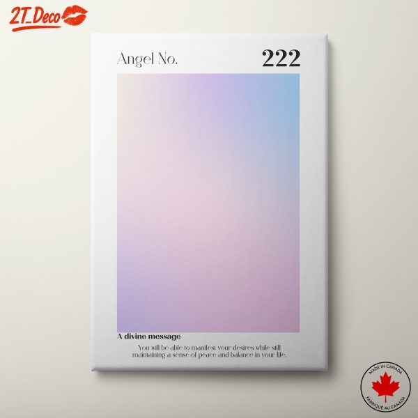 Angel Number 222 Inspirational Art Piece