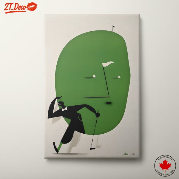 Stylized Illustration of a Golfer