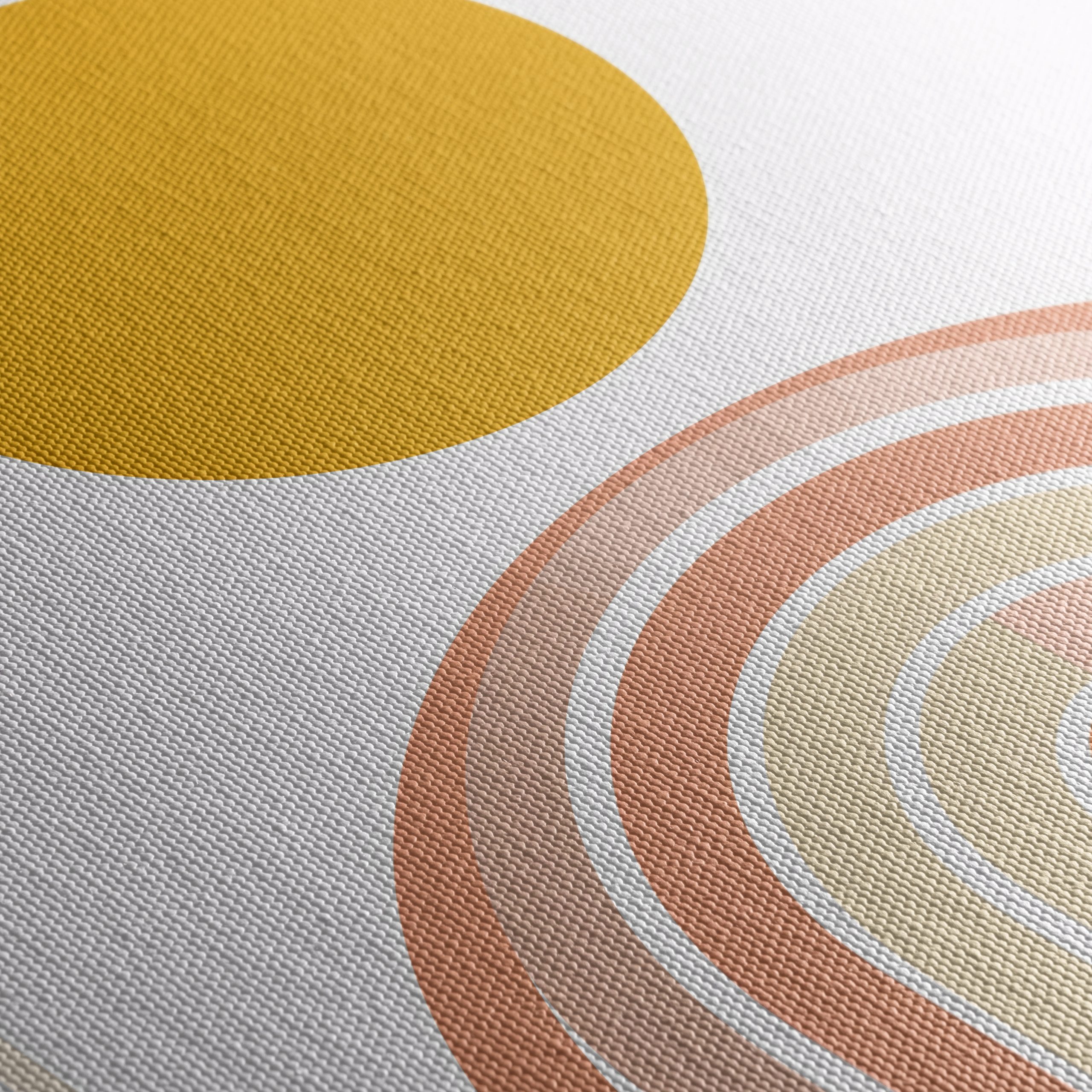 Abstract Geometric Art with Sun and Rainbow - Image 5
