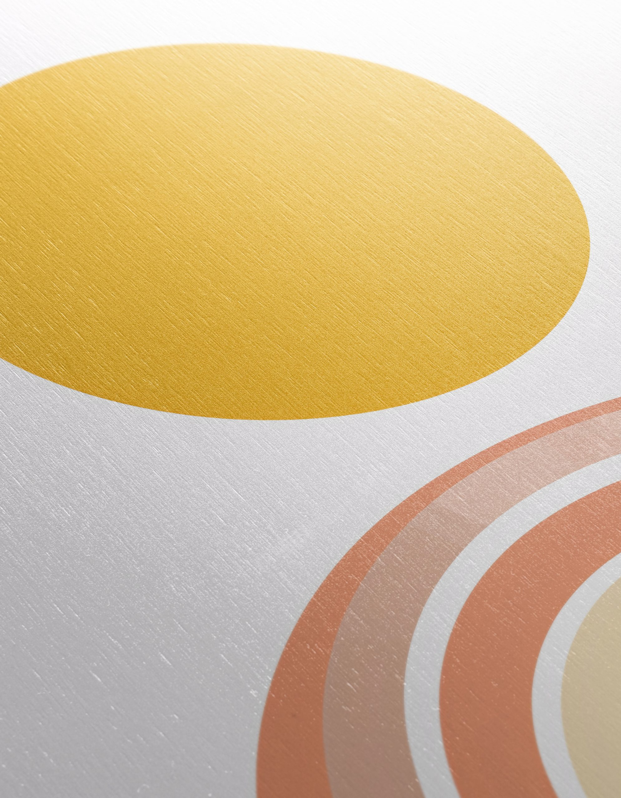 Abstract Geometric Art with Sun and Rainbow - Image 12