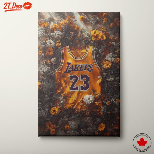Basketball Jersey Floral Arrangement Art 2