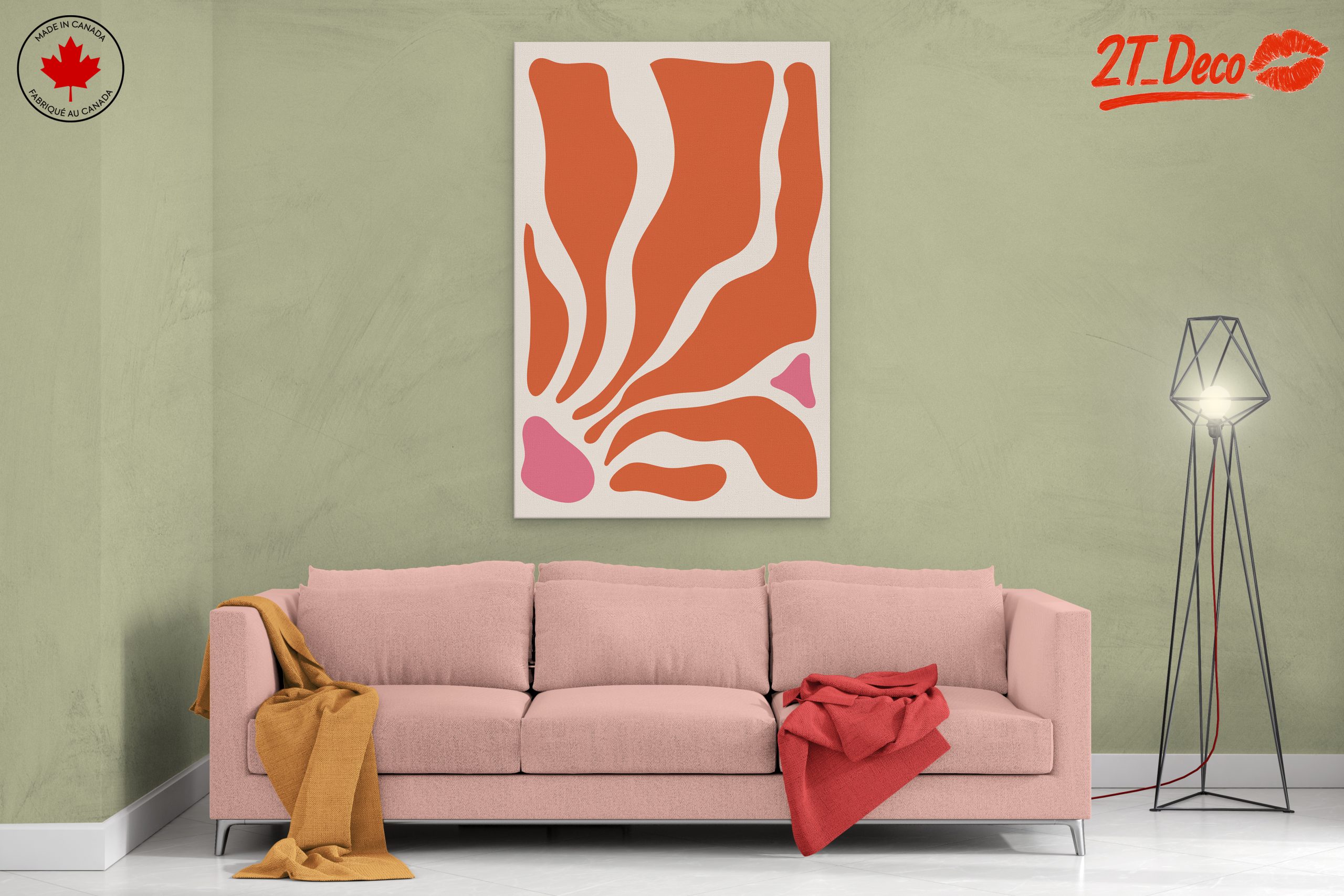 Flowing Shapes Abstract Art - Image 2