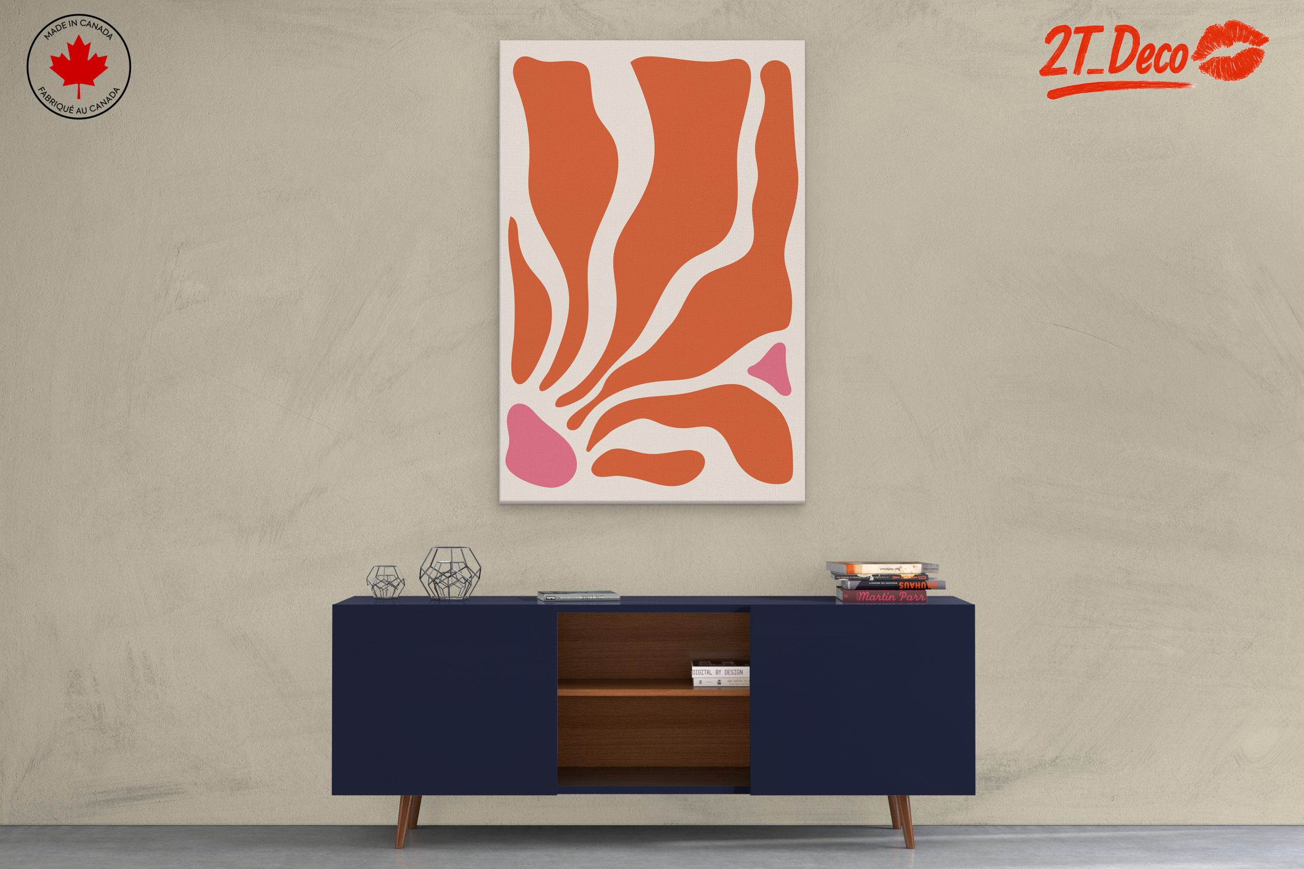 Flowing Shapes Abstract Art - Image 3