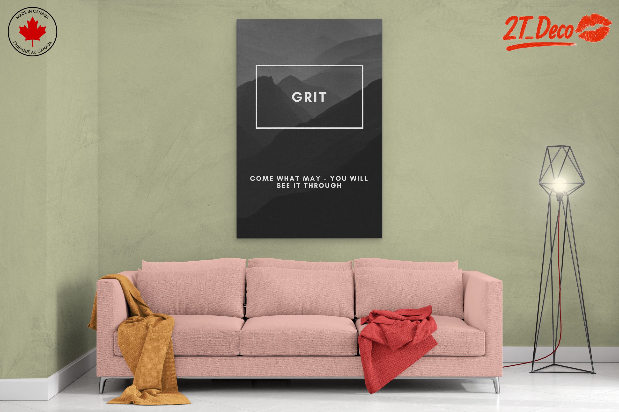 Grit Motivational Abstract Art - Image 2