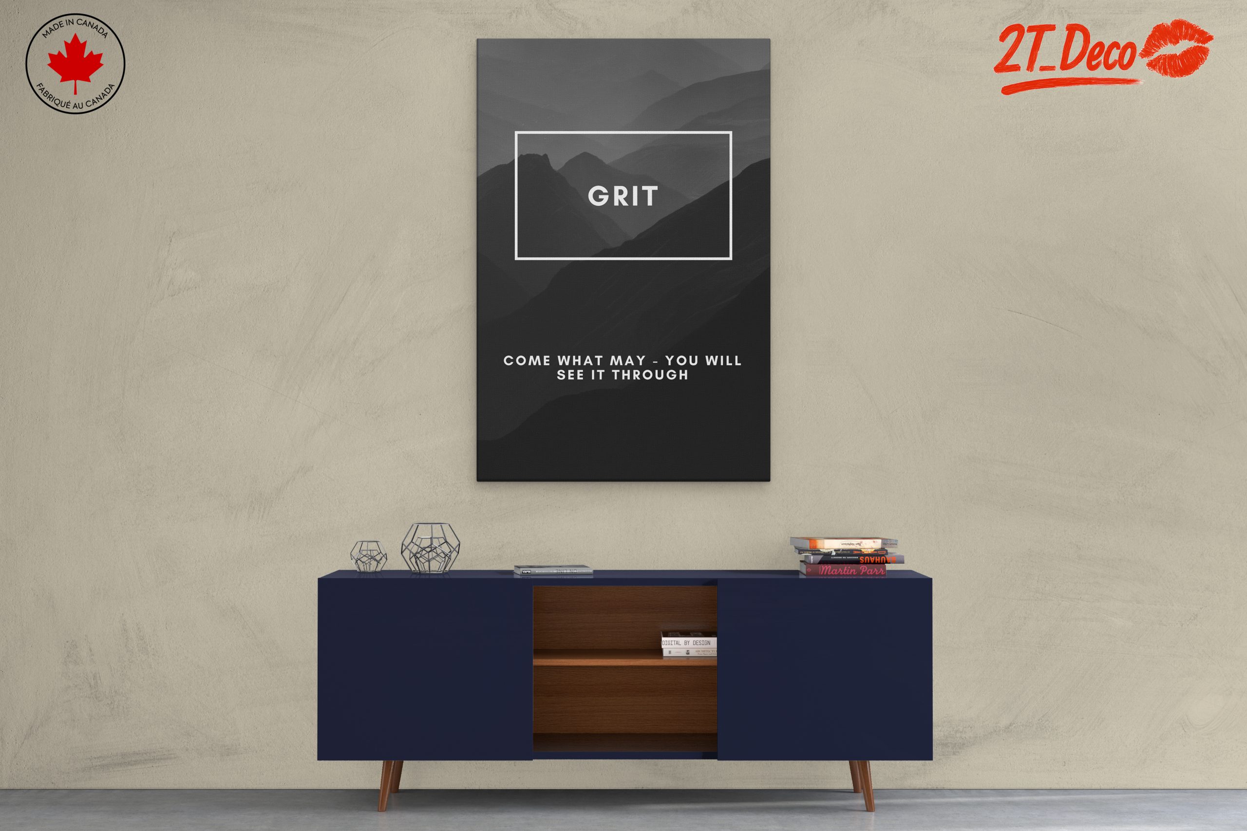 Grit Motivational Abstract Art - Image 3