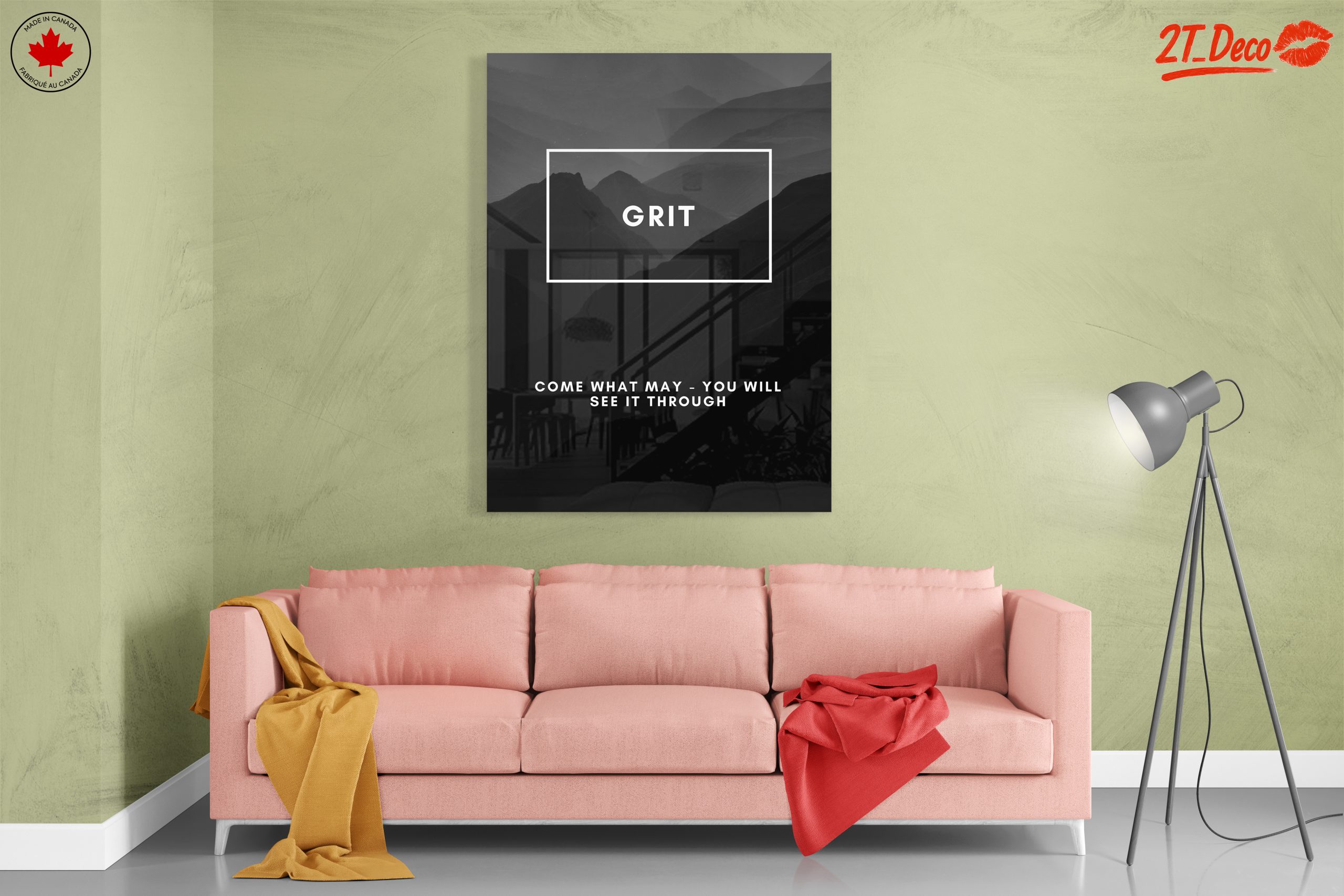 Grit Motivational Abstract Art - Image 7