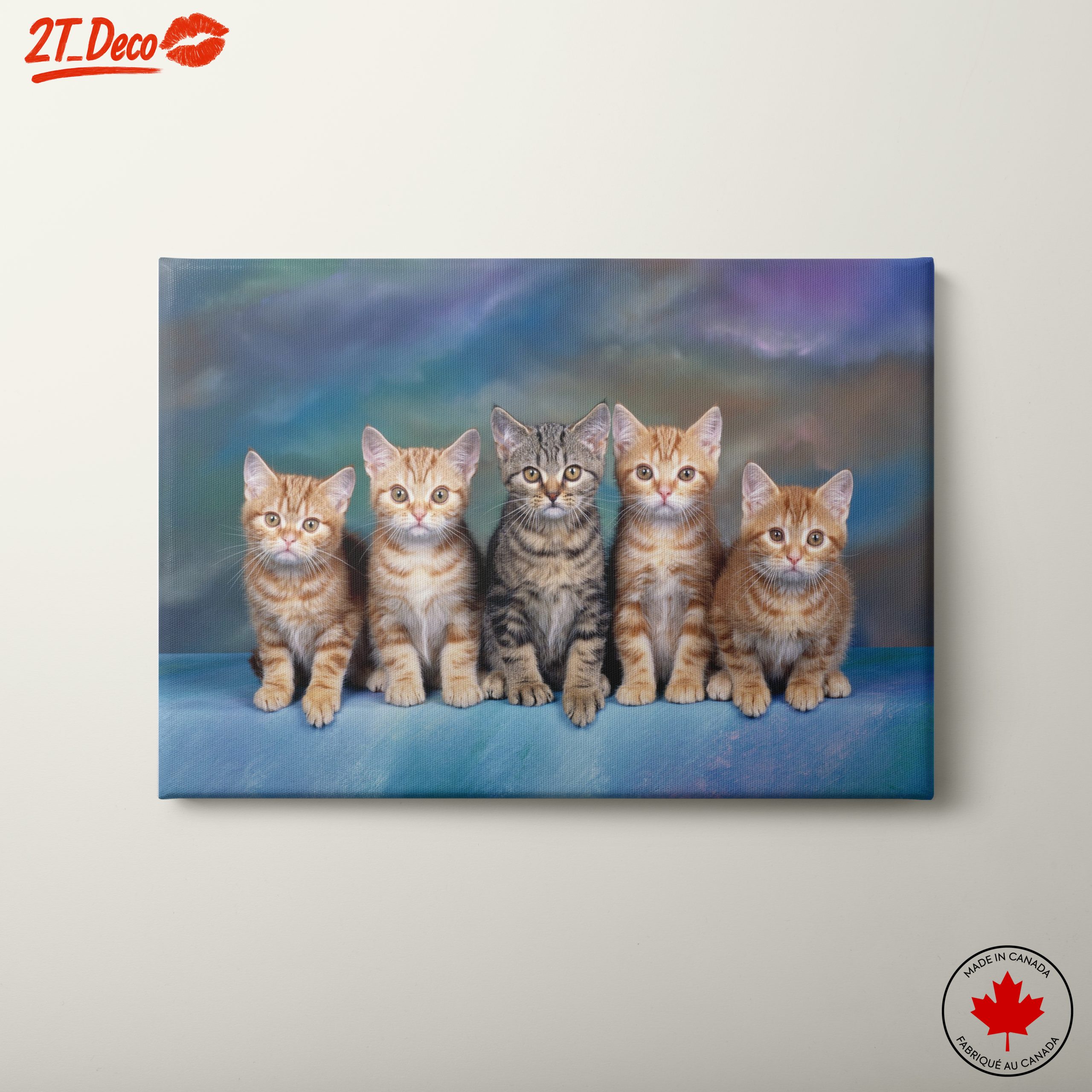 Cute Kittens Group Wall Art
