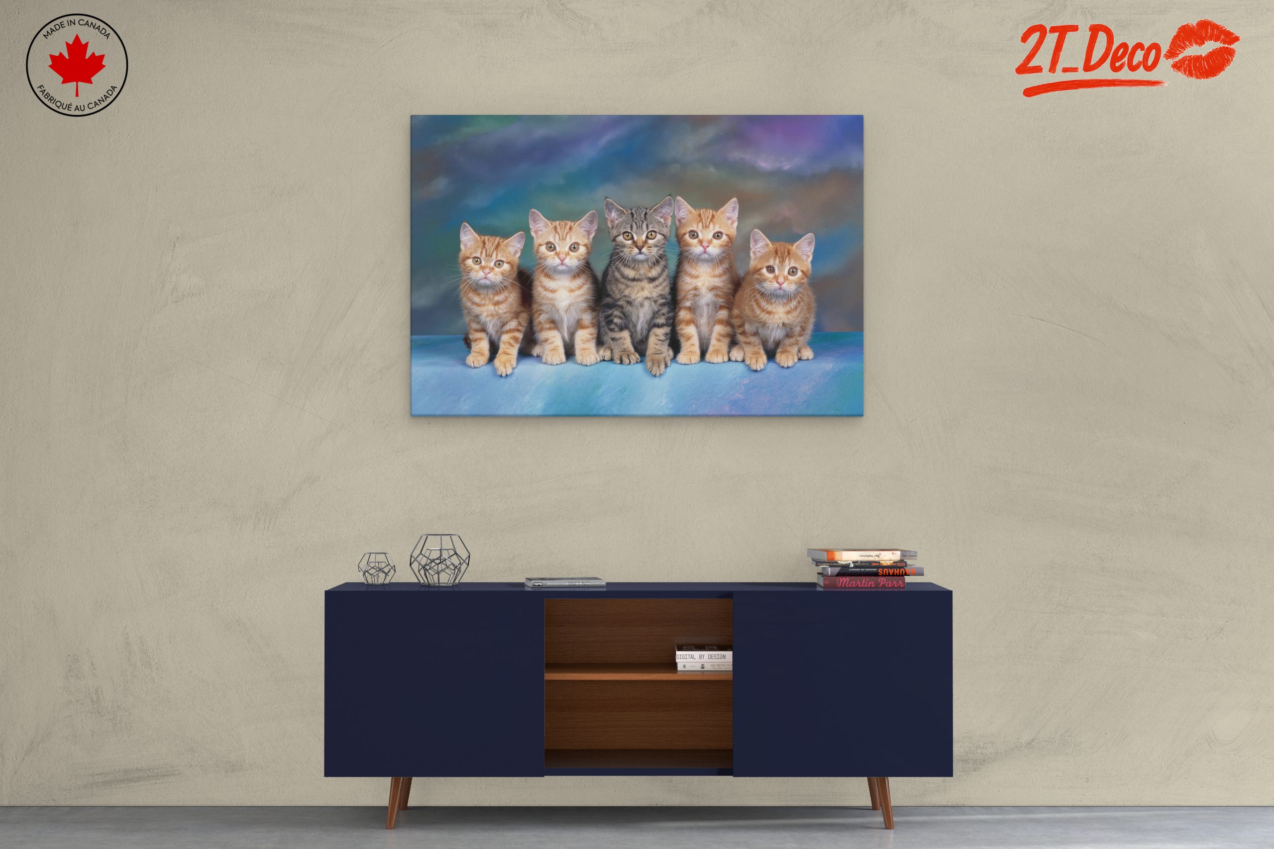 Cute Kittens Group Wall Art - Image 3