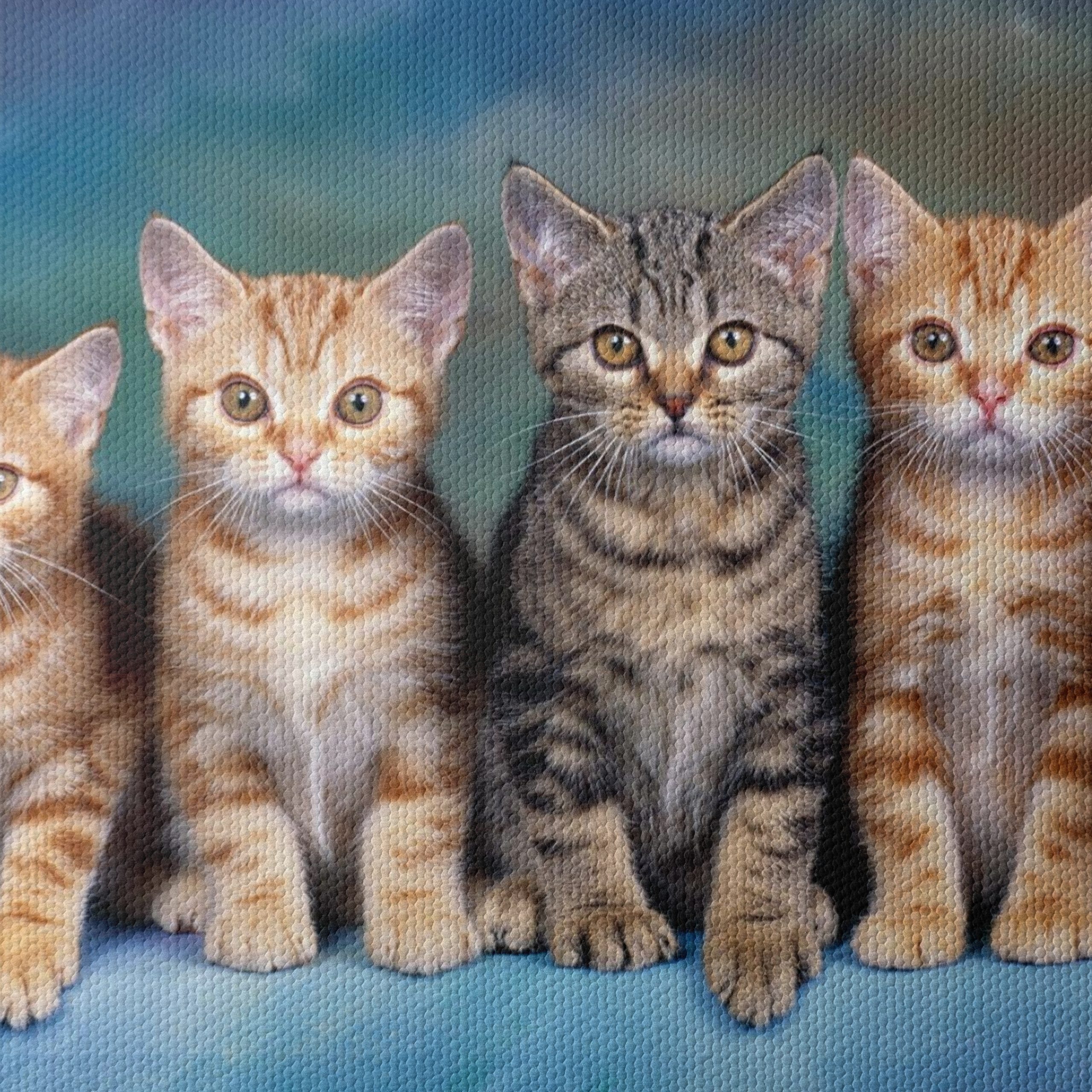 Cute Kittens Group Wall Art - Image 4