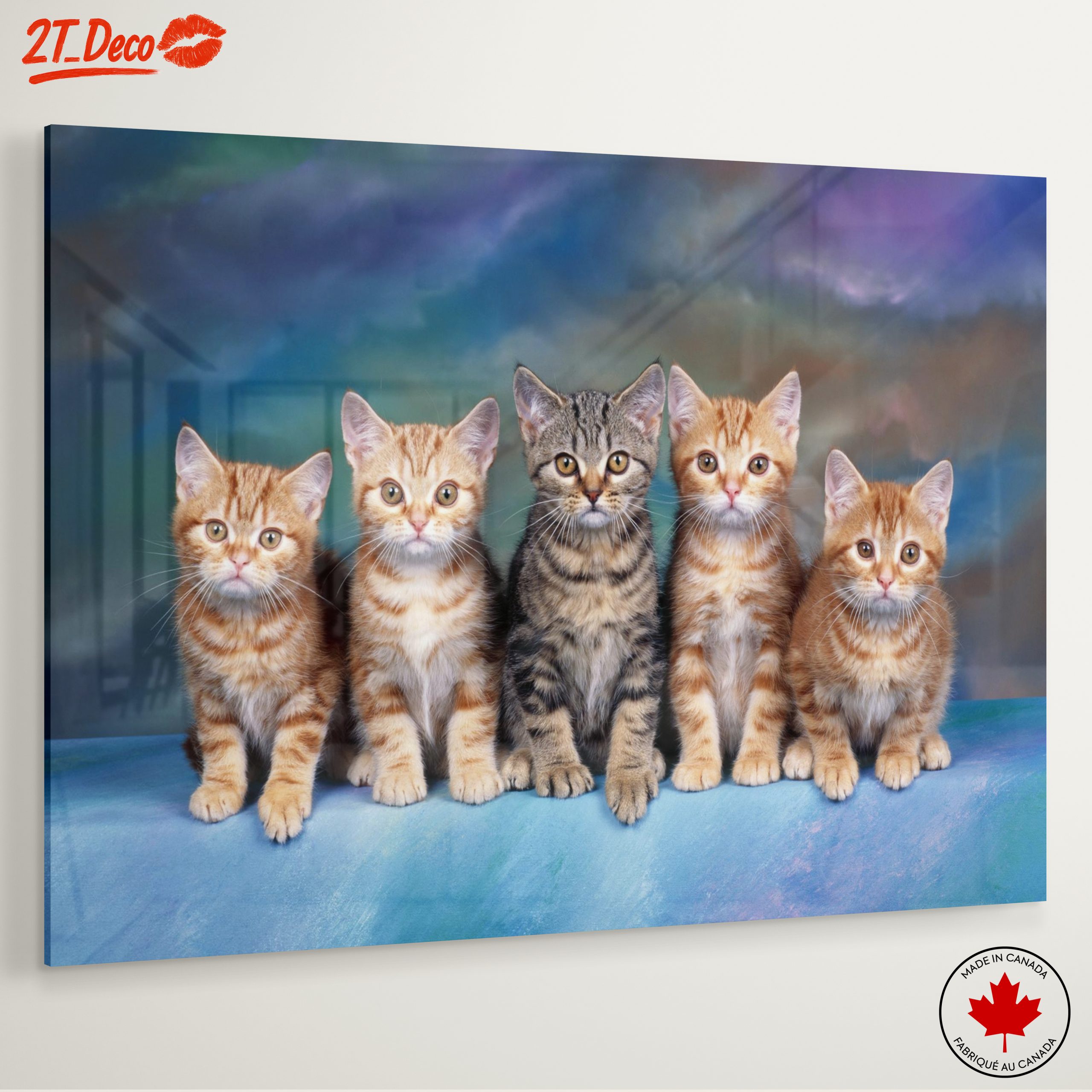 Cute Kittens Group Wall Art - Image 6