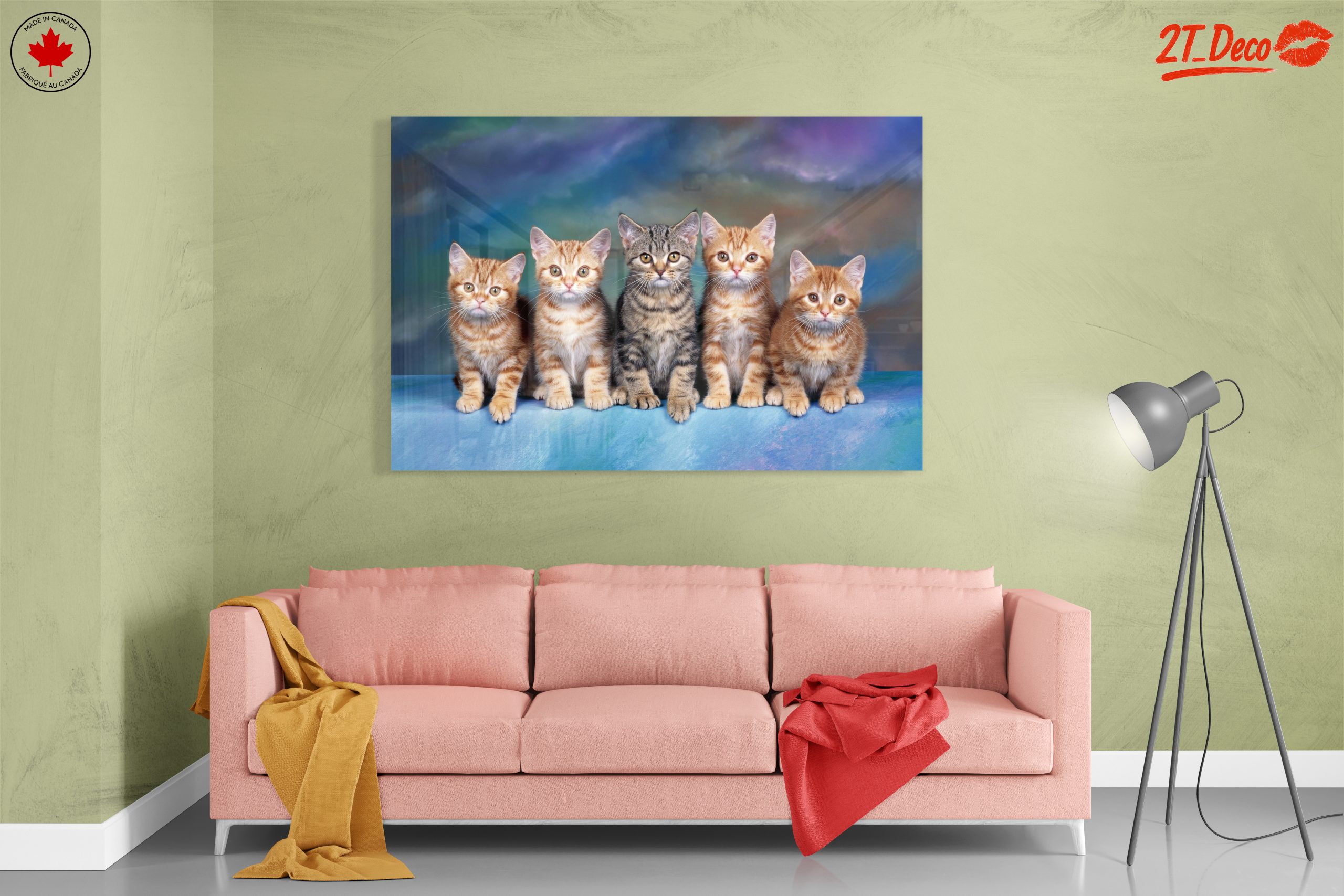 Cute Kittens Group Wall Art - Image 7