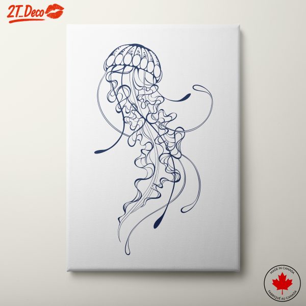 Elegant Marine Life Jellyfish Art