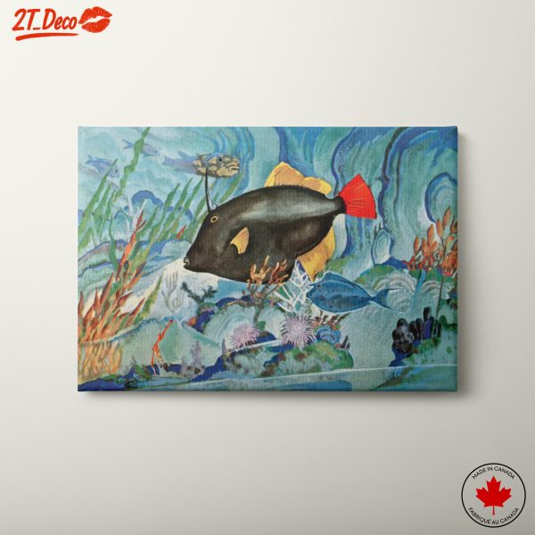 Vibrant Underwater Scene with Colorful Fish
