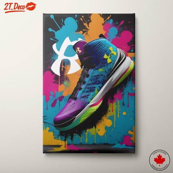 Vibrant Under Armour Sneaker Art