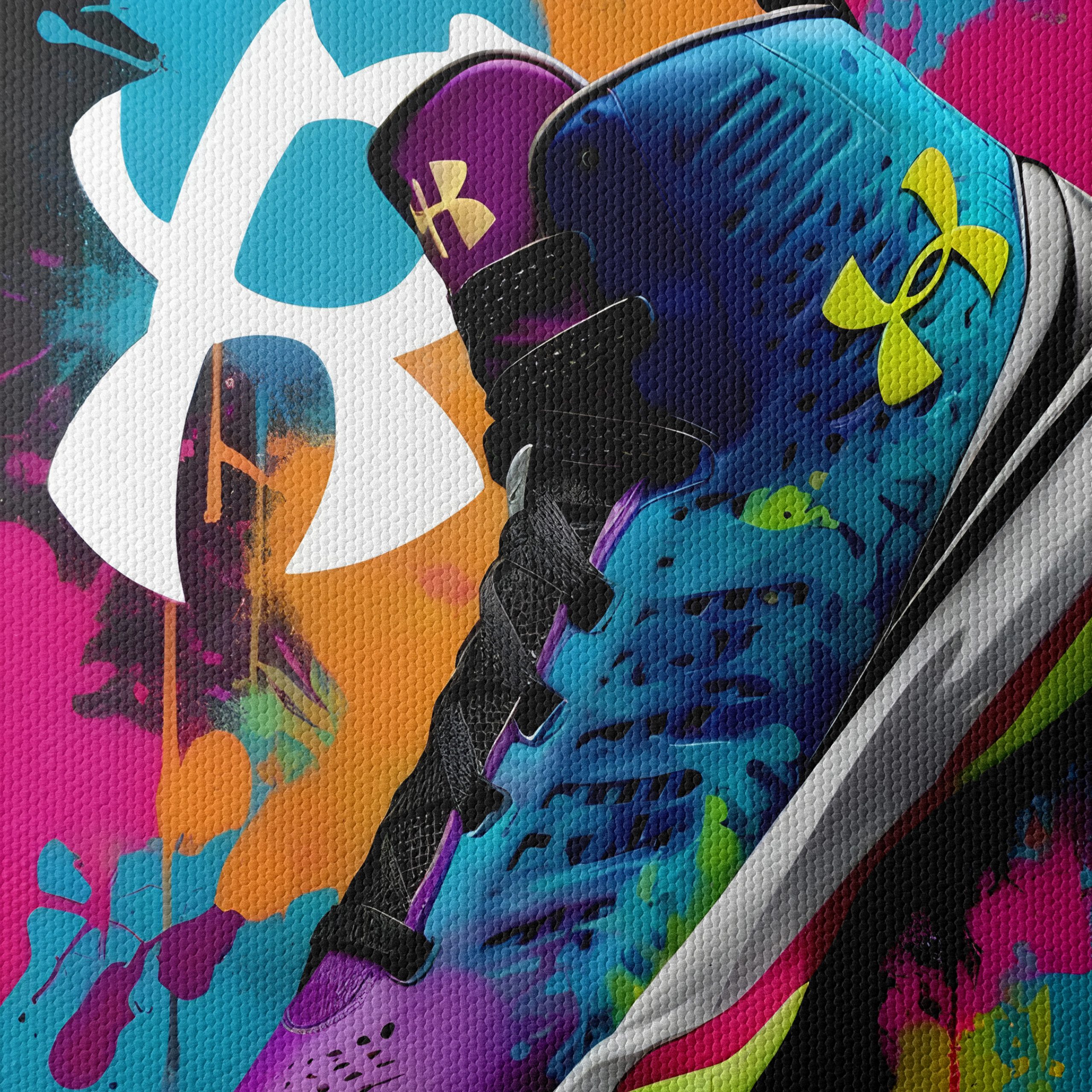 Vibrant Under Armour Sneaker Art - Image 4