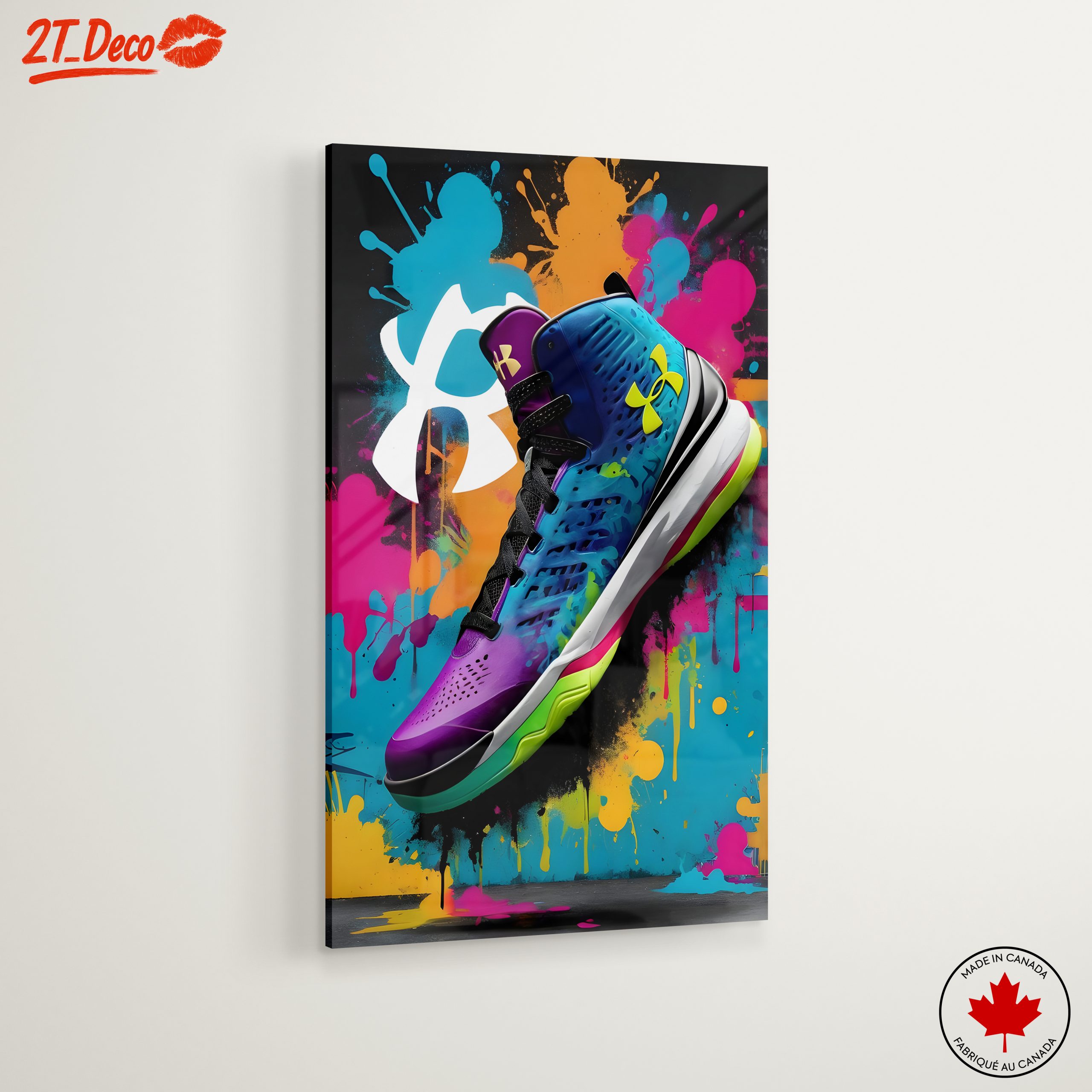 Vibrant Under Armour Sneaker Art - Image 6