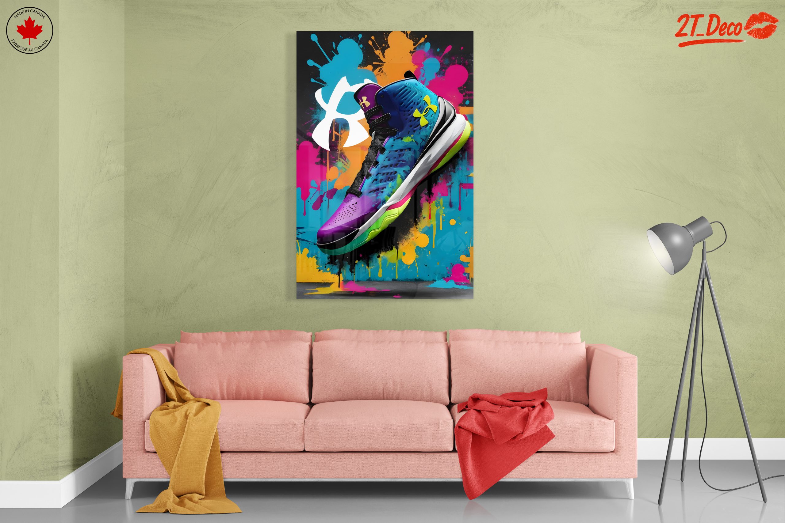 Vibrant Under Armour Sneaker Art - Image 7