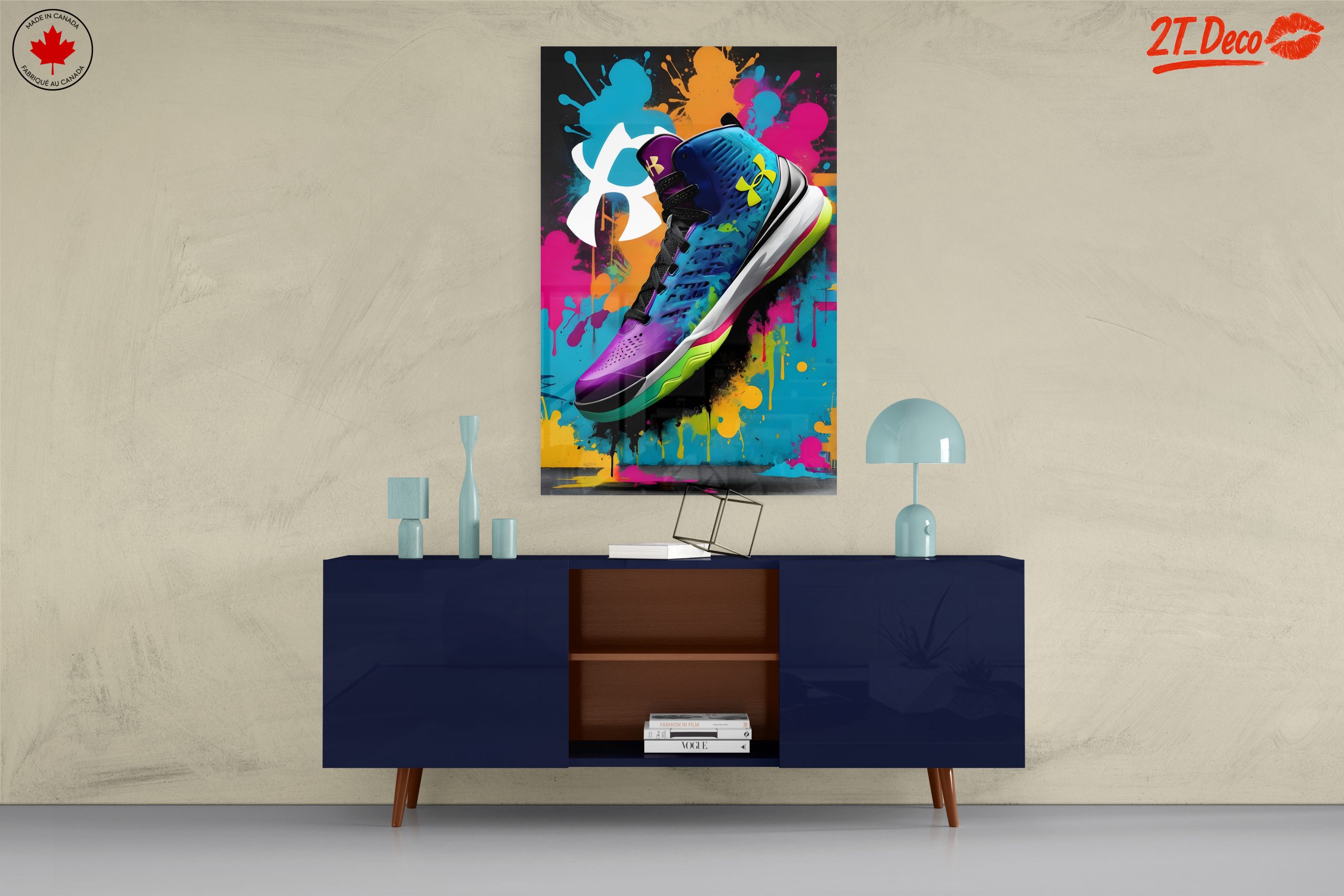 Vibrant Under Armour Sneaker Art - Image 8