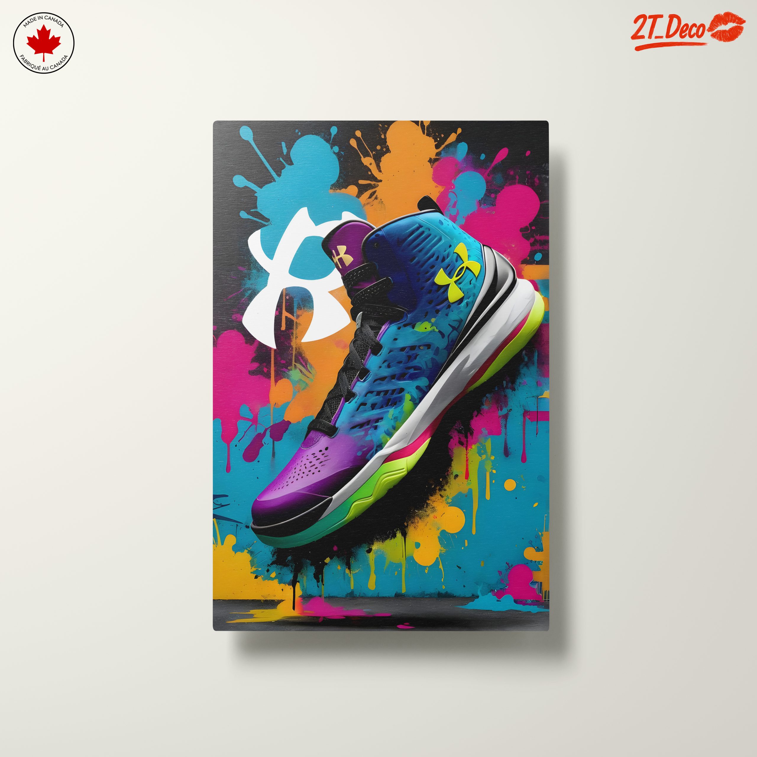 Vibrant Under Armour Sneaker Art - Image 10