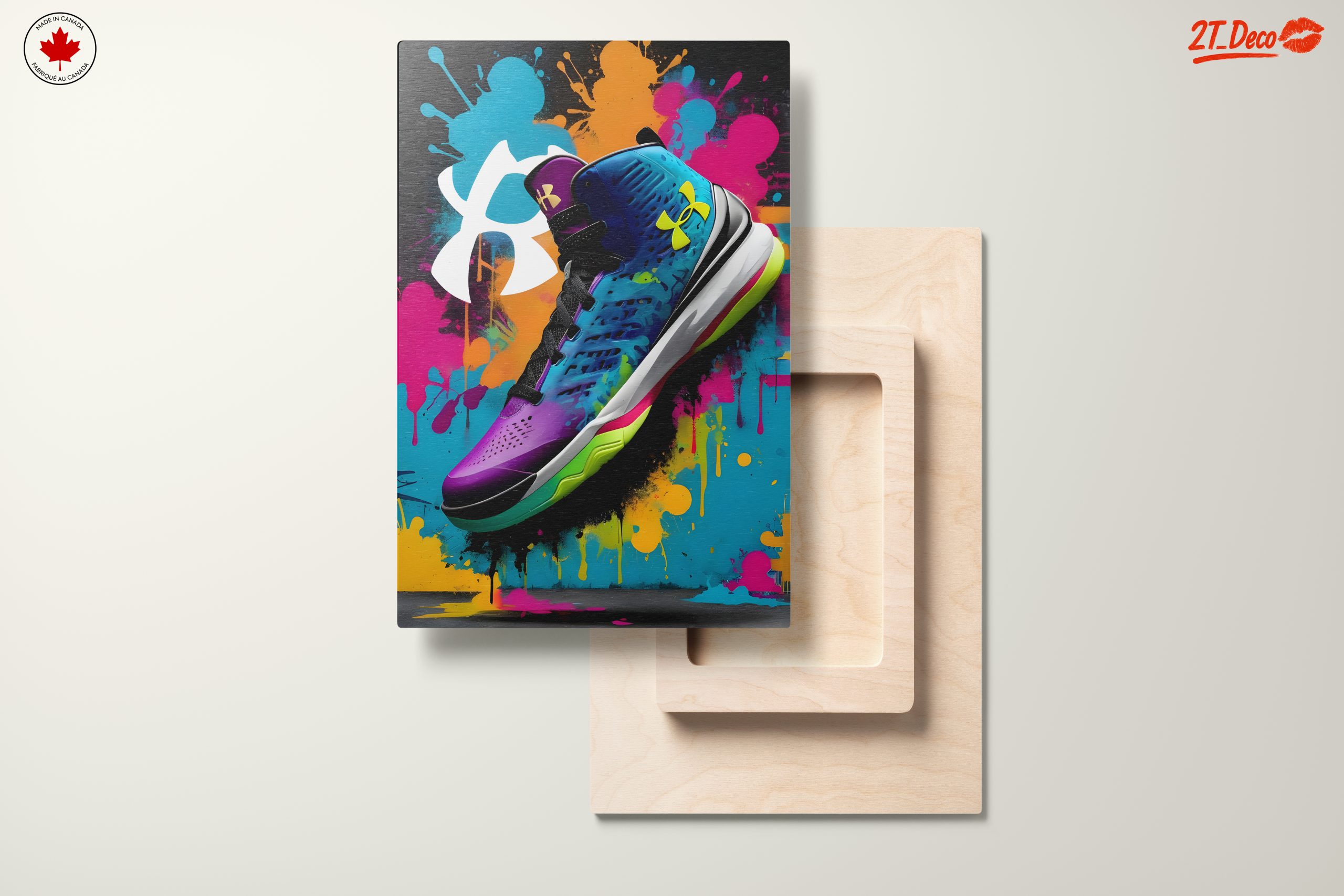 Vibrant Under Armour Sneaker Art - Image 11