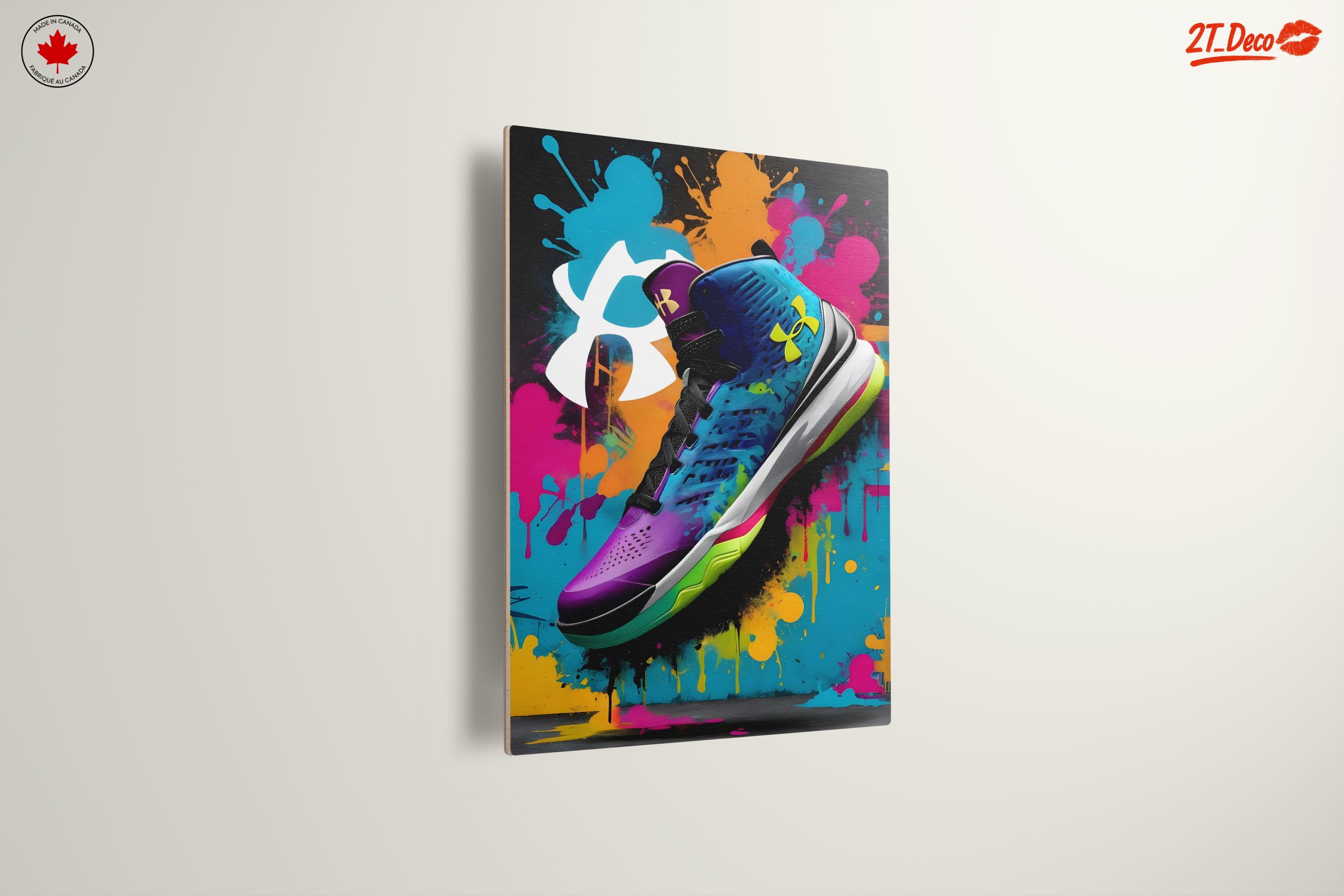 Vibrant Under Armour Sneaker Art - Image 13