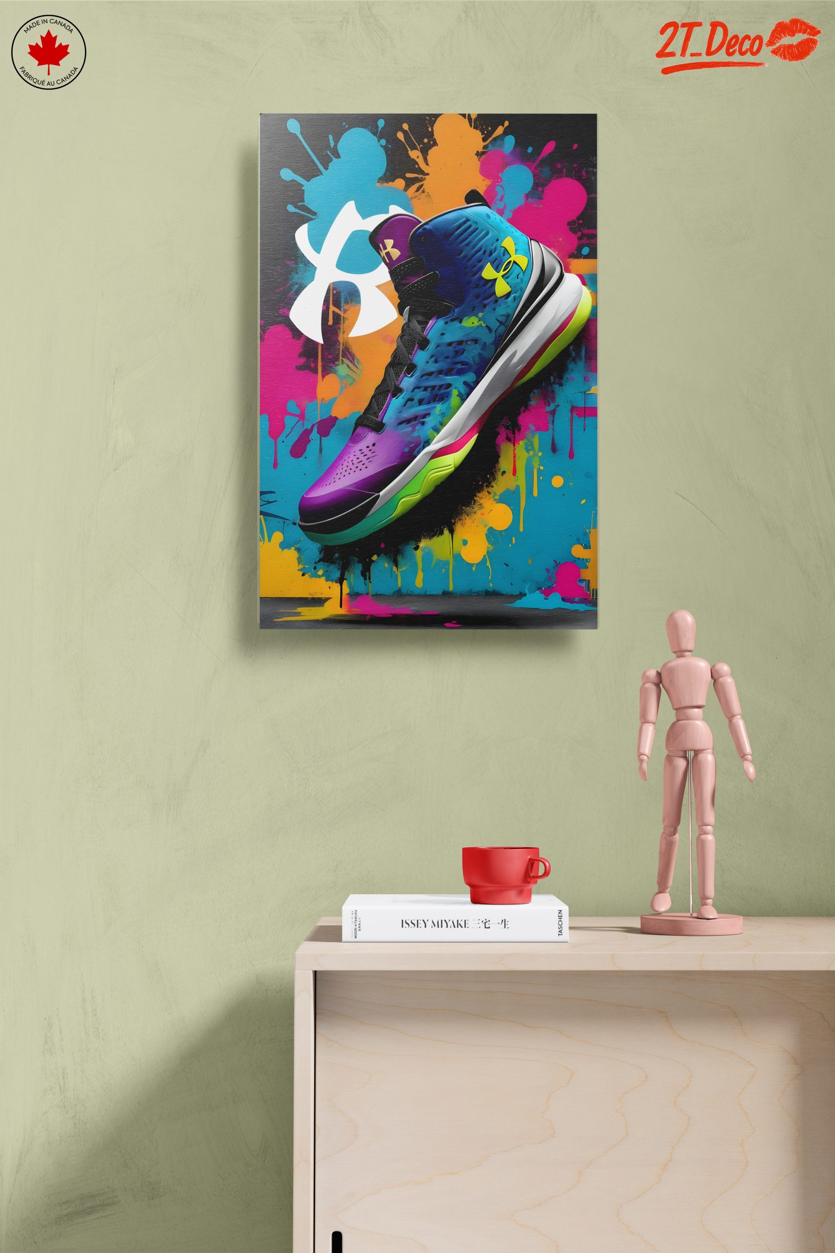 Vibrant Under Armour Sneaker Art - Image 14