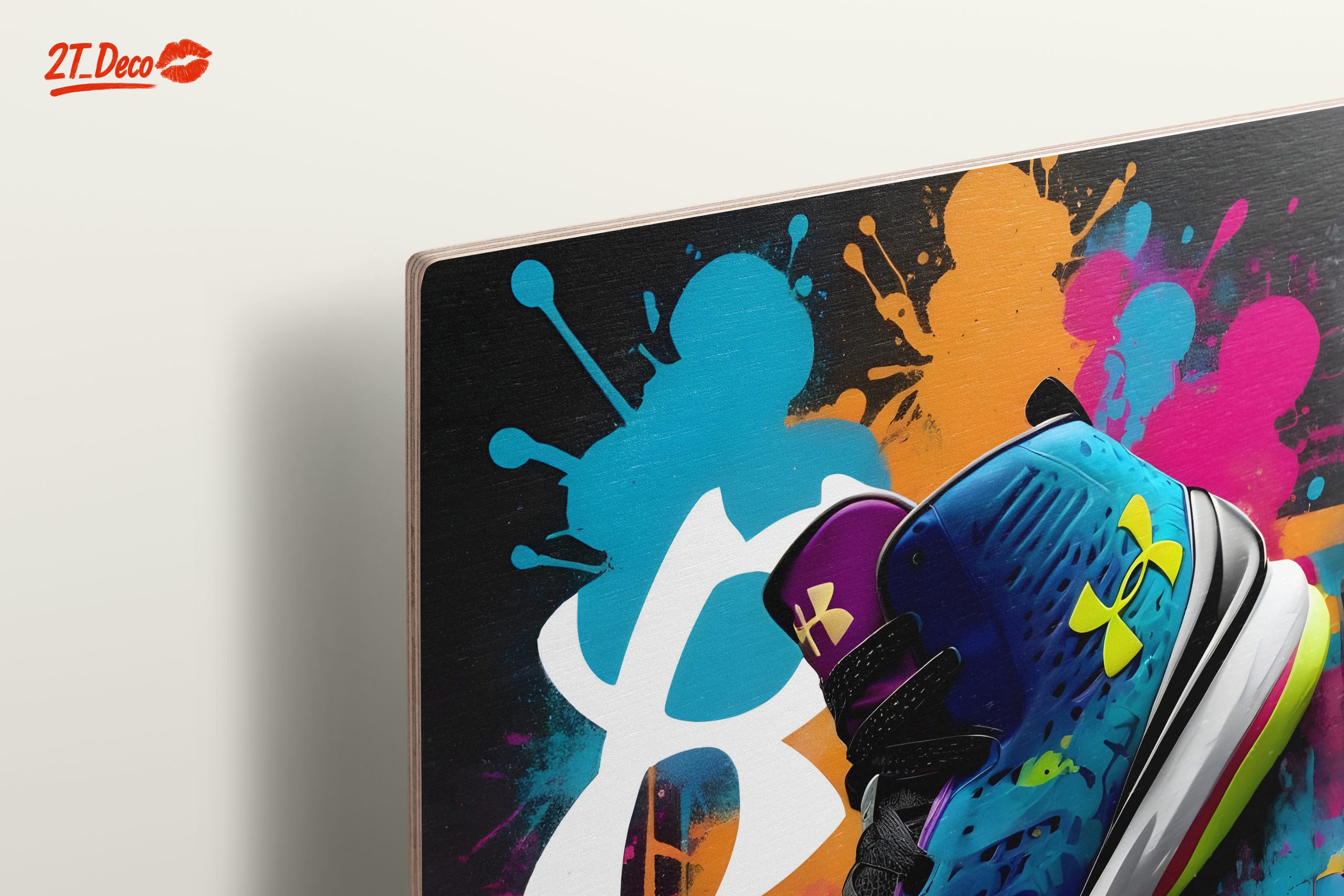Vibrant Under Armour Sneaker Art - Image 15