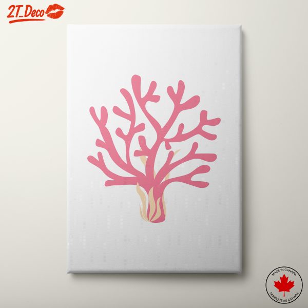 Stylized Coral Reef Artwork for Wall Decor