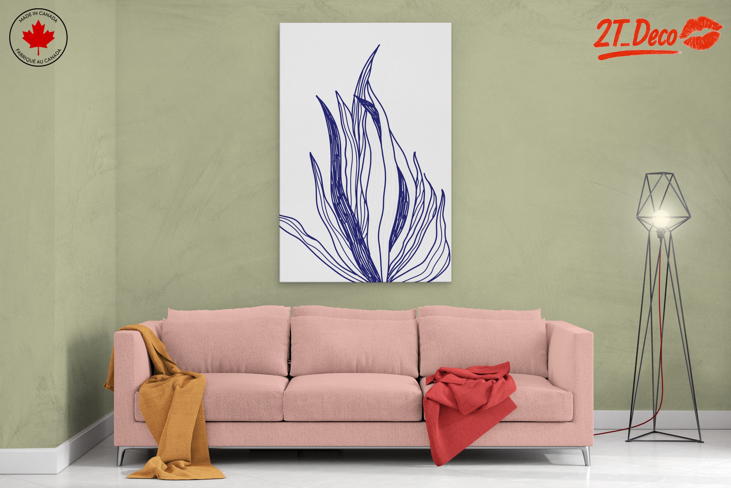 Stylized Abstract Plant Artwork - Image 2