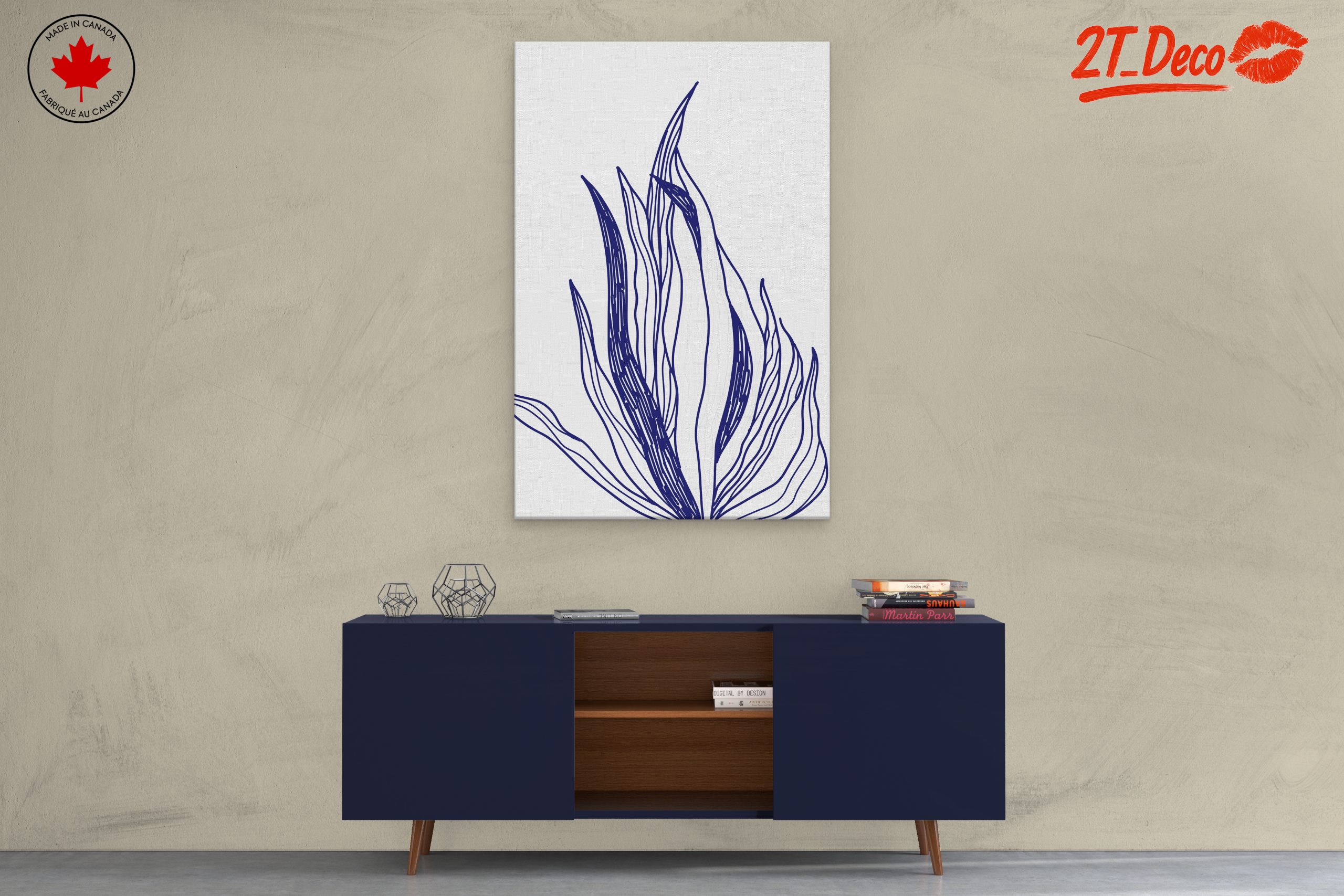 Stylized Abstract Plant Artwork - Image 3