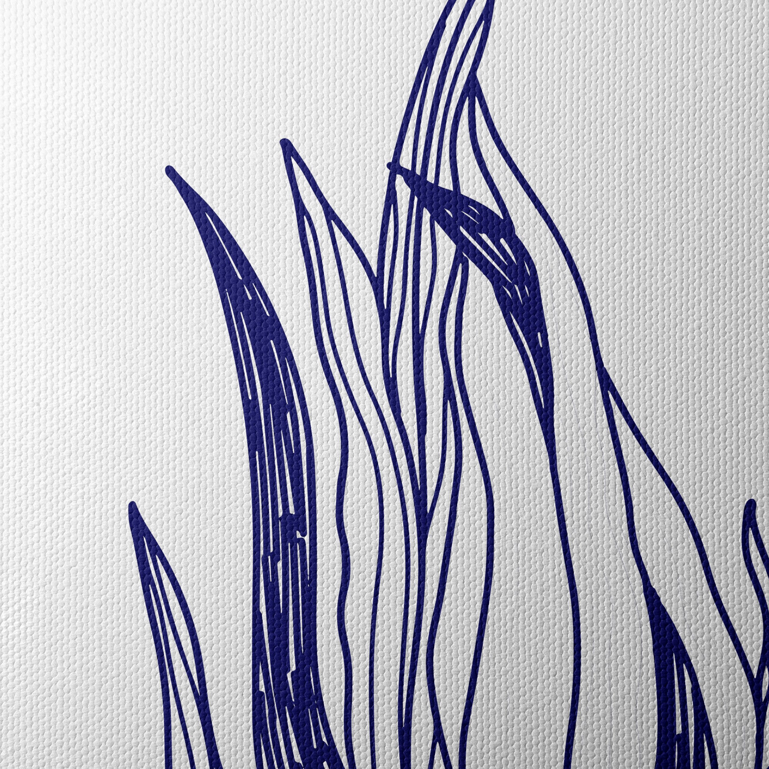 Stylized Abstract Plant Artwork - Image 4