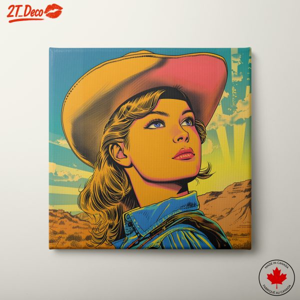 Vibrant Western Pop Art Depiction