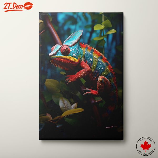 Vibrant Chameleon Wall Art