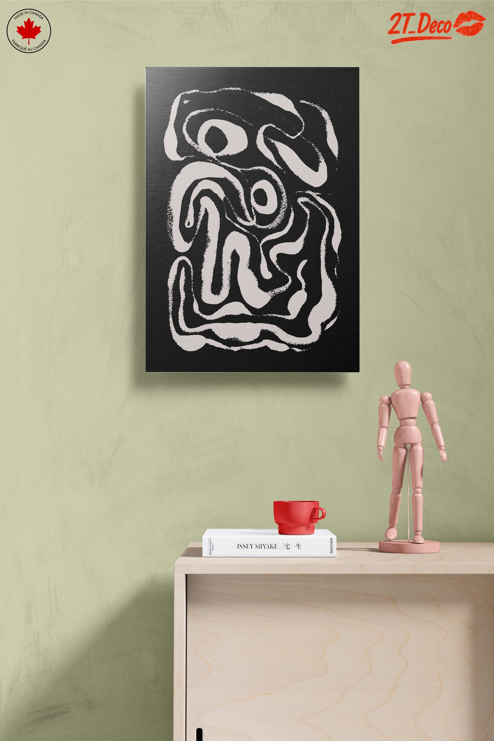 Modern Abstract Lines on Black Background - Image 14