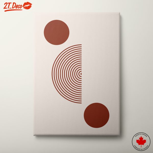 Minimalist Abstract Art With Circles and Lines