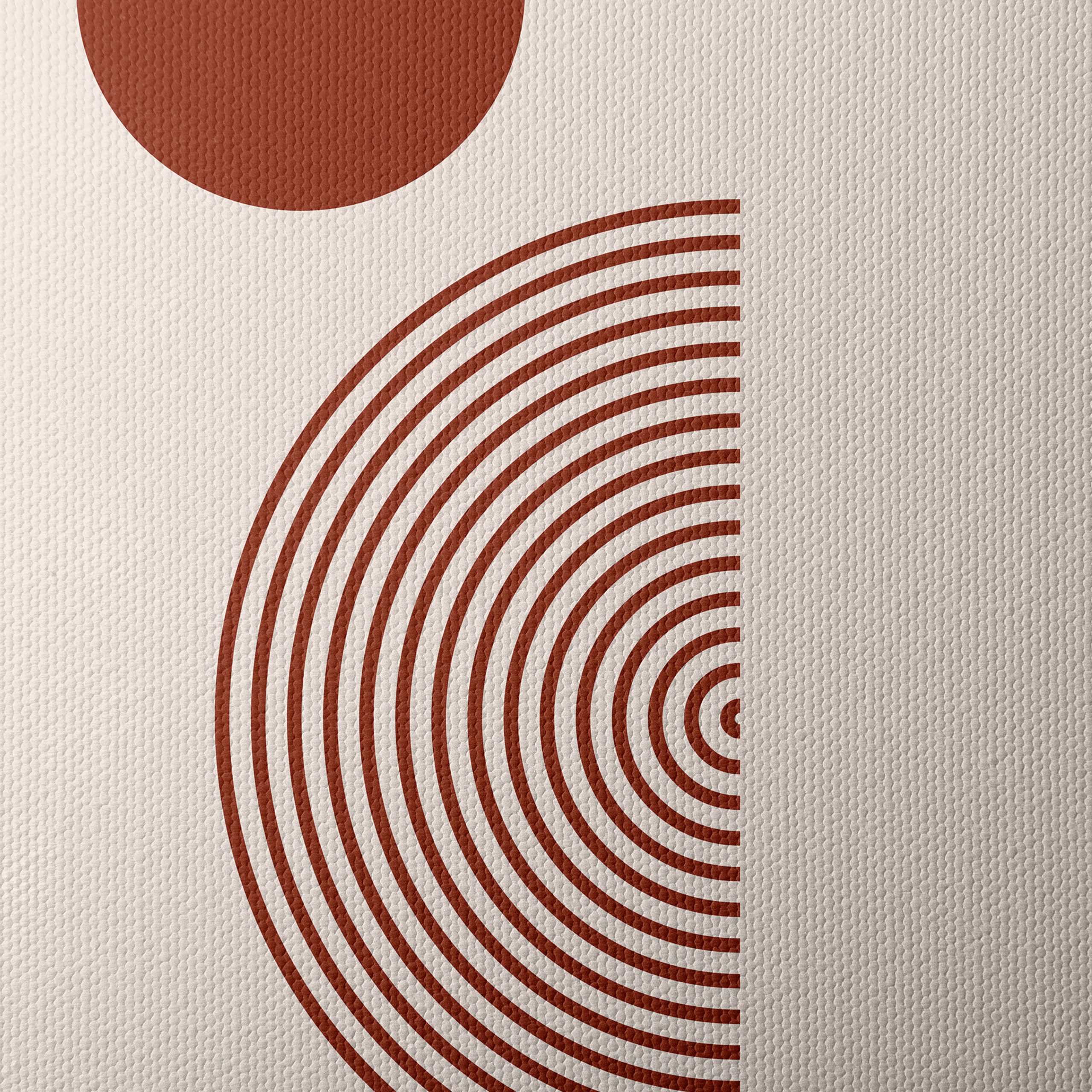 Minimalist Abstract Art With Circles and Lines - Image 4