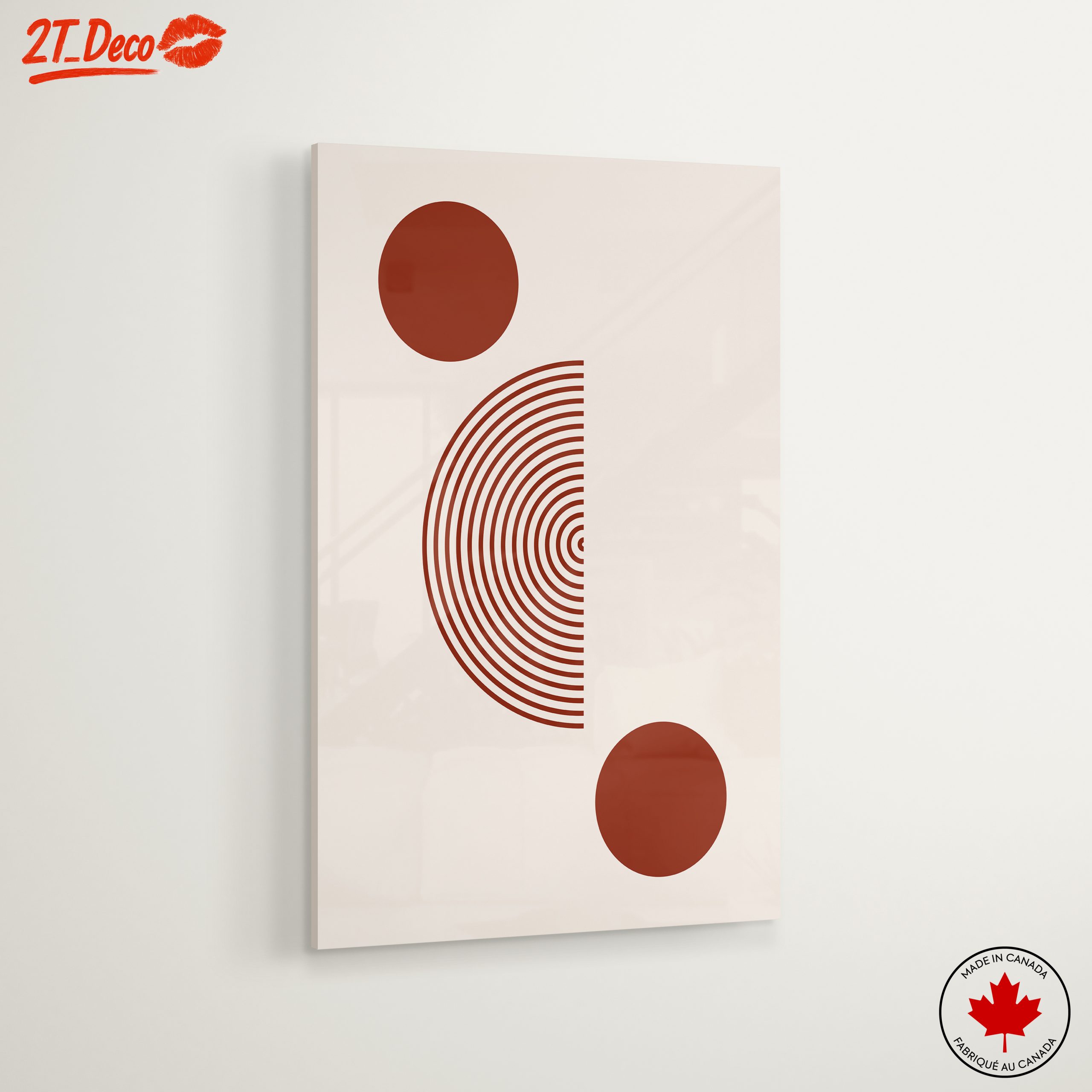 Minimalist Abstract Art With Circles and Lines - Image 6