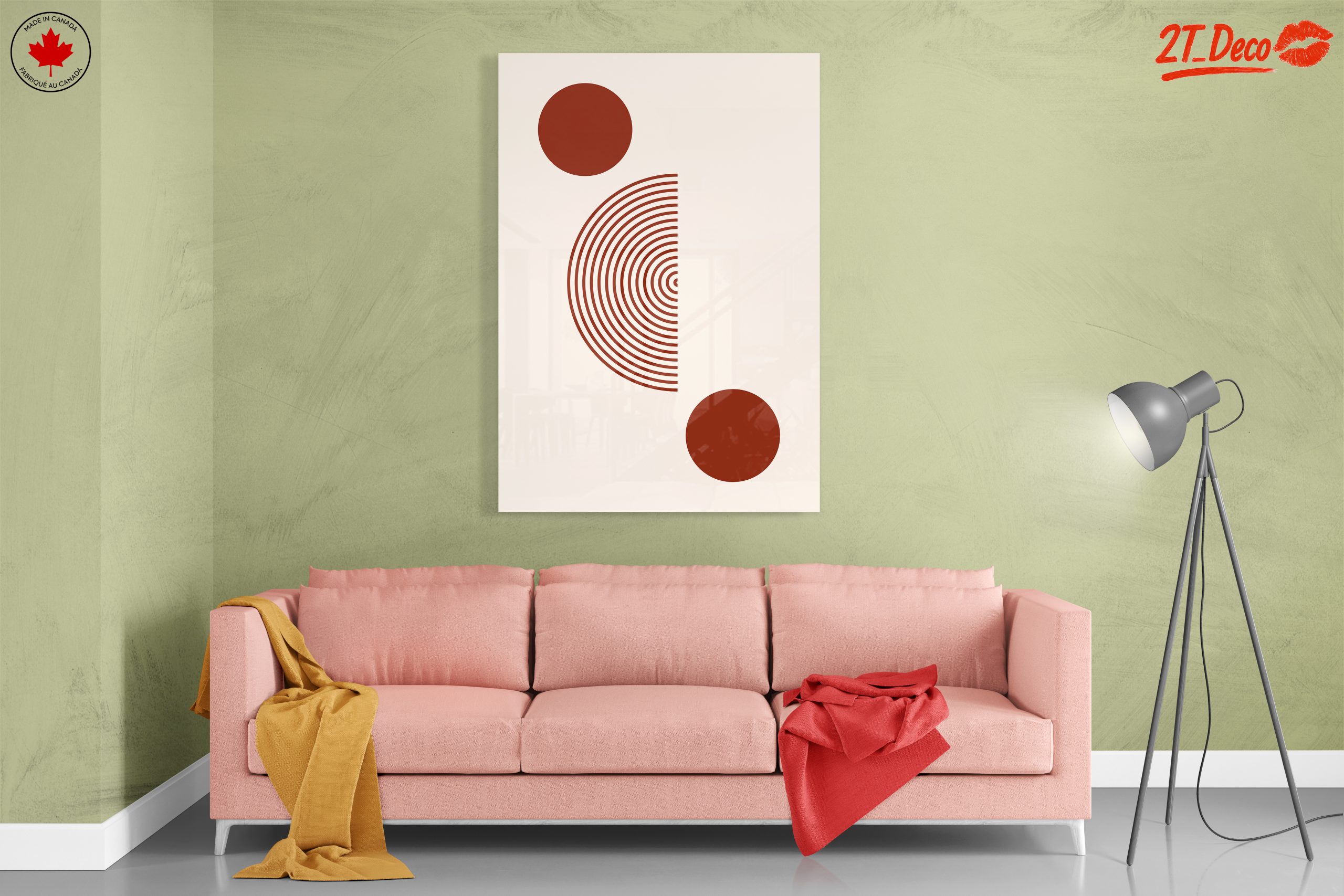 Minimalist Abstract Art With Circles and Lines - Image 7
