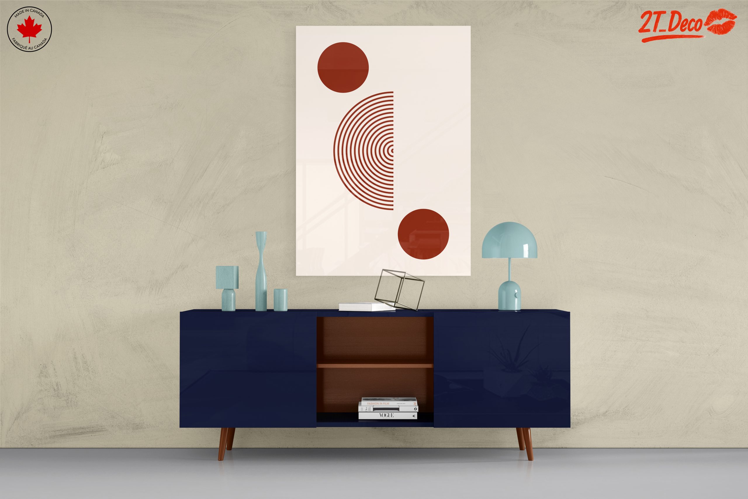 Minimalist Abstract Art With Circles and Lines - Image 8