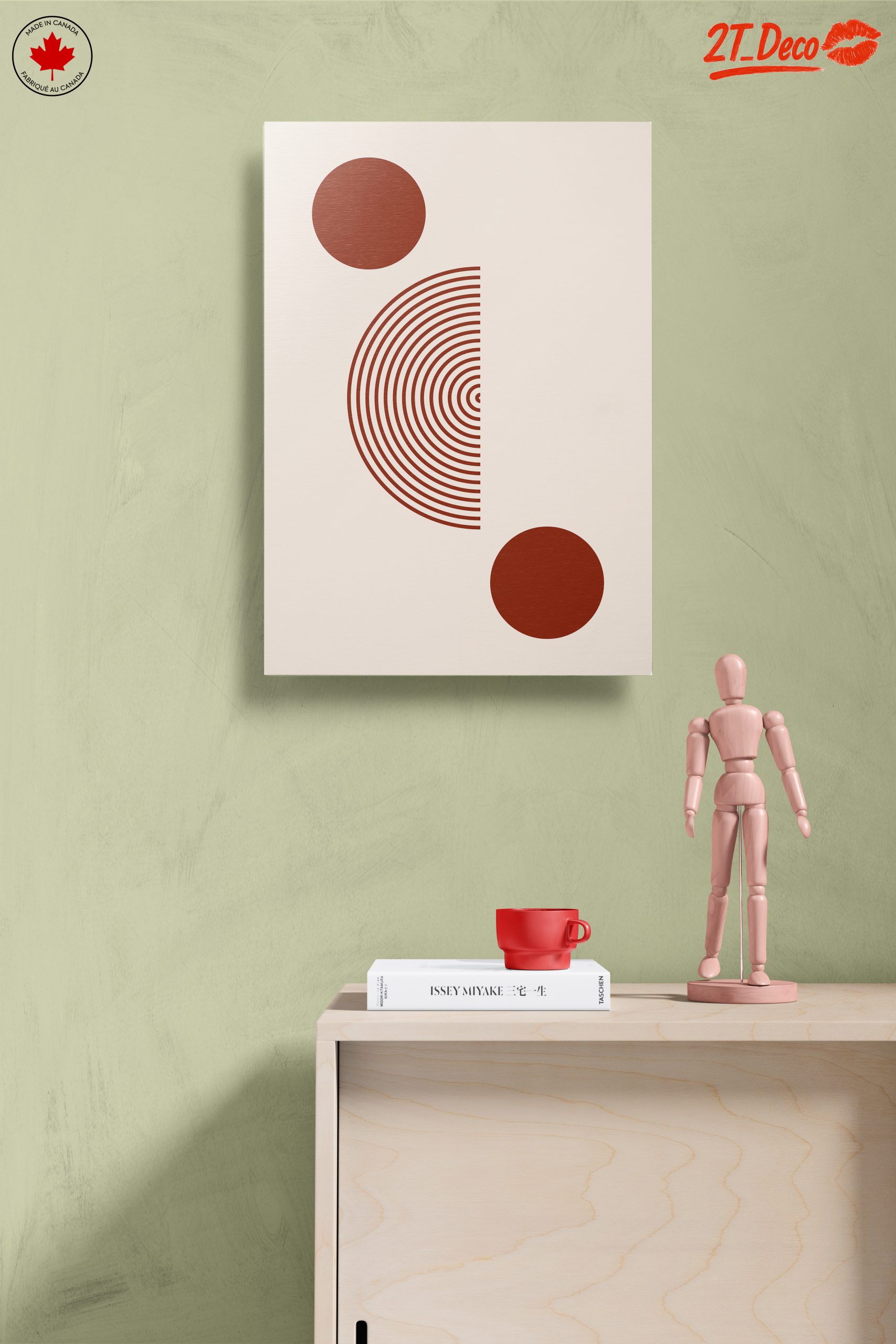 Minimalist Abstract Art With Circles and Lines - Image 14