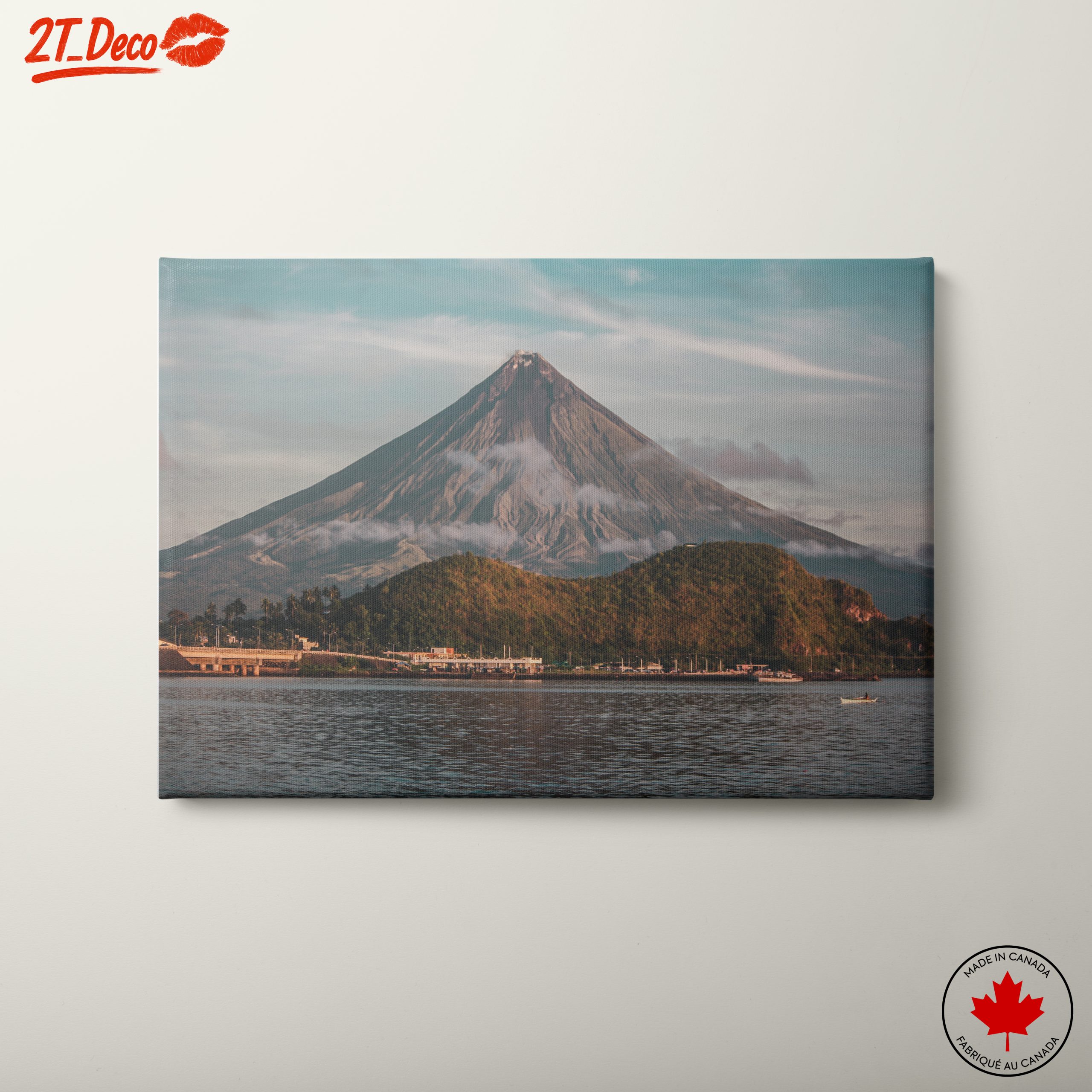 Majestic Volcano Landscape Art