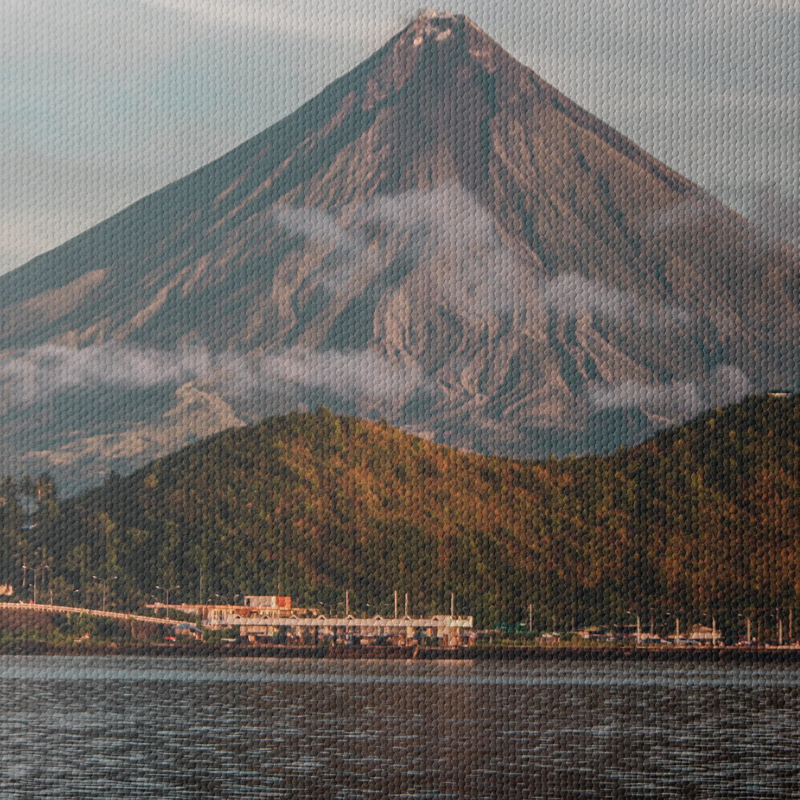 Majestic Volcano Landscape Art - Image 4