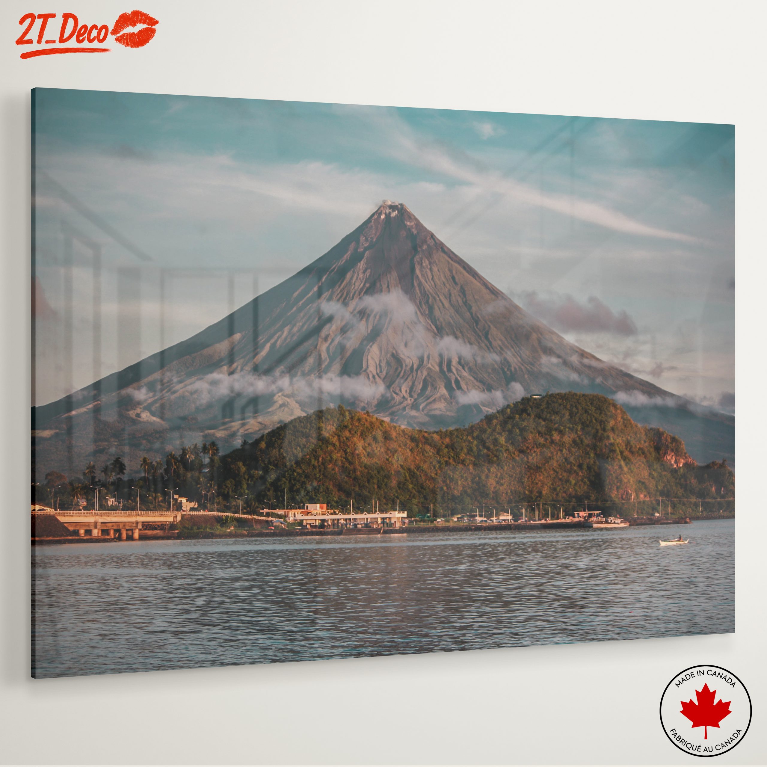 Majestic Volcano Landscape Art - Image 6