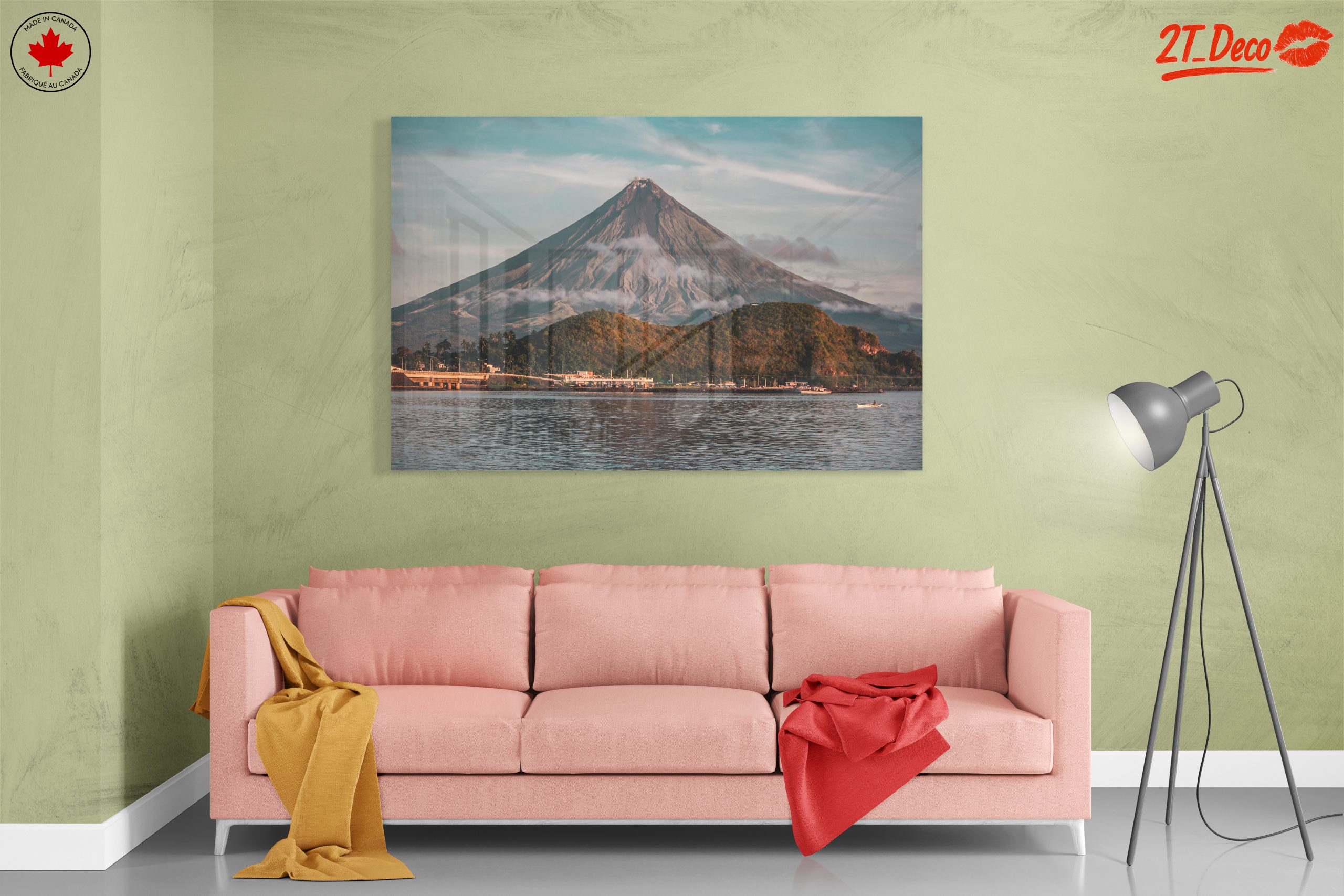 Majestic Volcano Landscape Art - Image 7