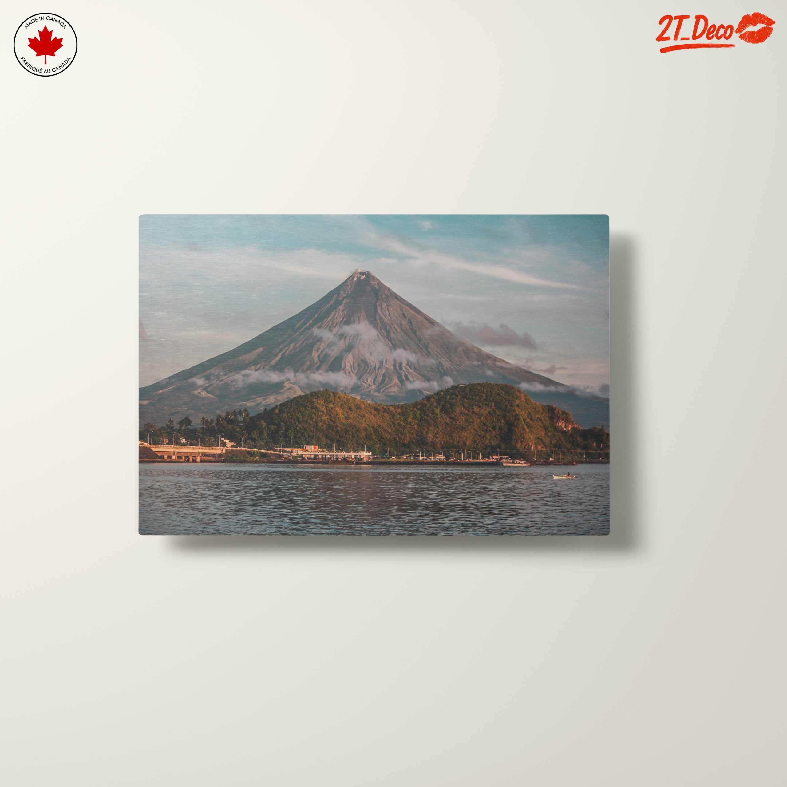 Majestic Volcano Landscape Art - Image 10