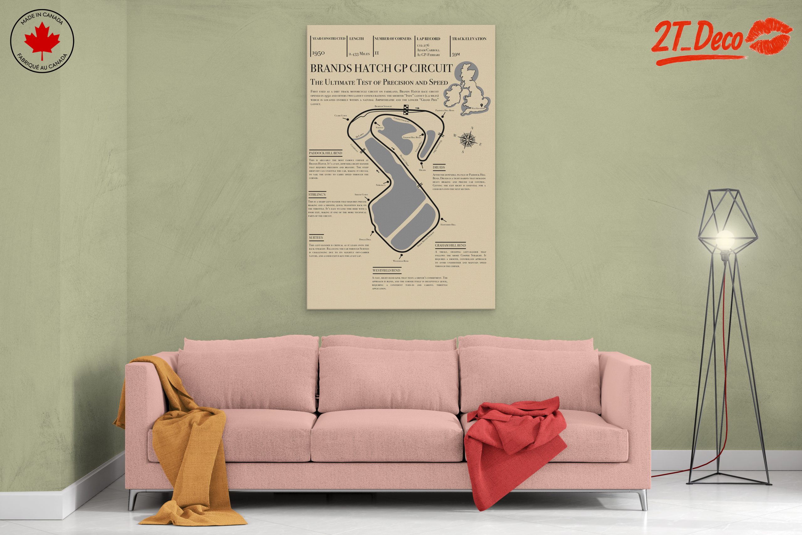 Brands Hatch GP Circuit Art - Image 2