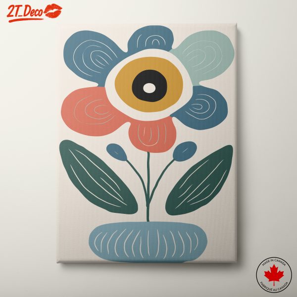 Stylized Botanical Abstract Flower Art