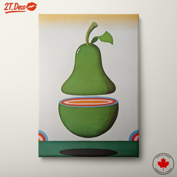 Whimsical Abstract Pear Artwork