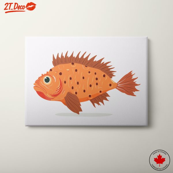 Colorful Fish Illustration with Natural Details